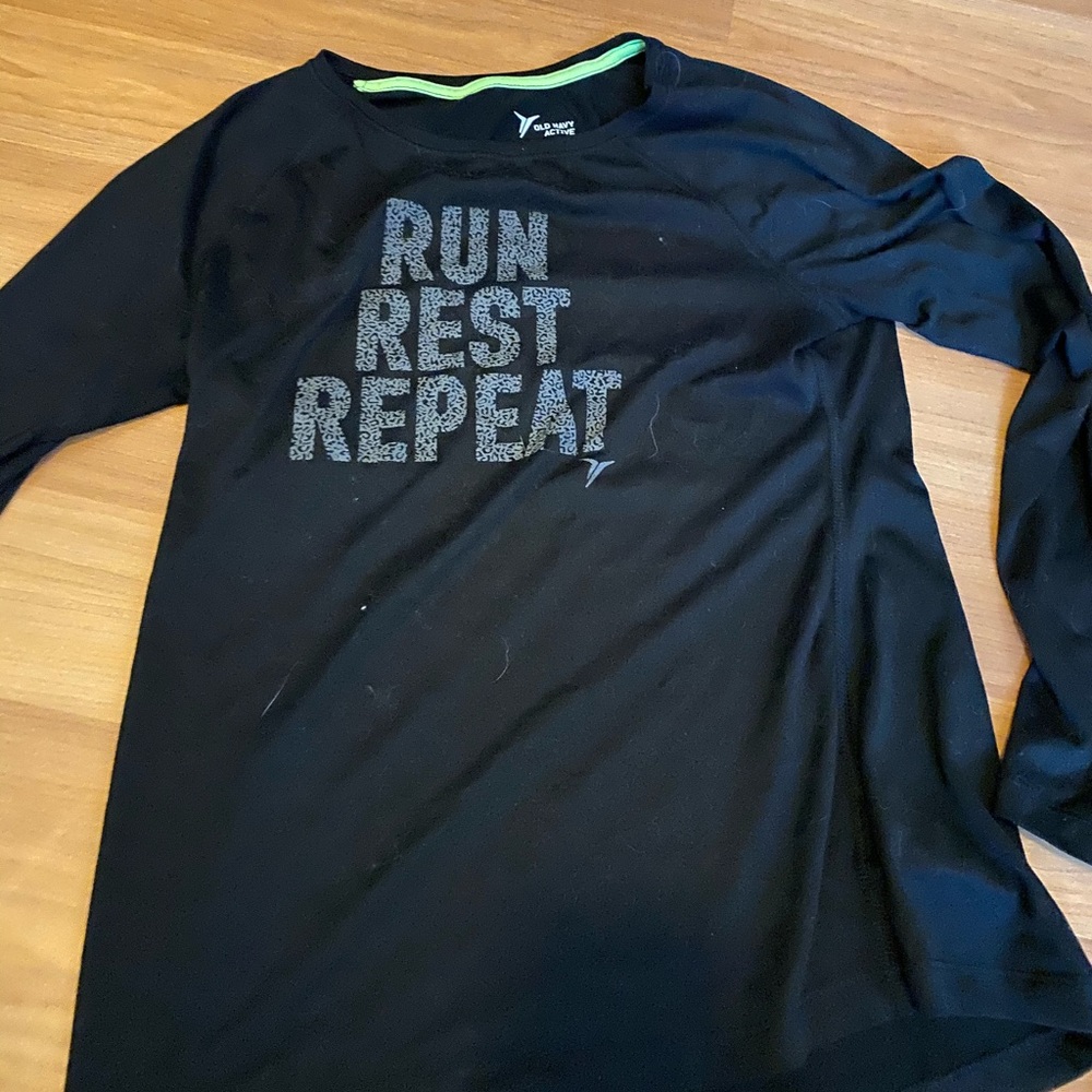 Black athletic tee